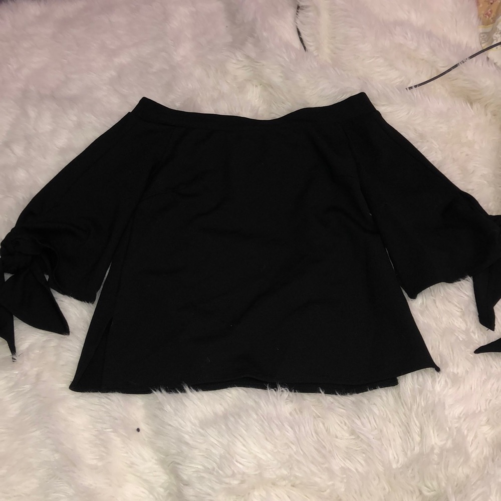 Black Off the Shoulder Top